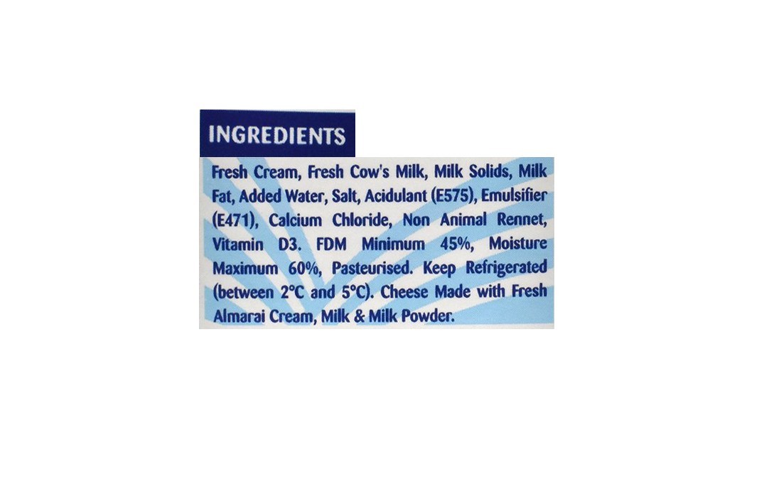 Almarai Feta Cheese Full Cream   Box  400 grams